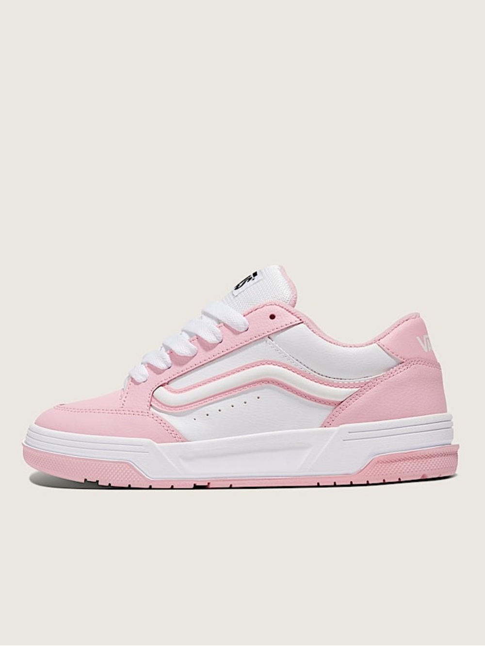 Hylane Vans Pink and White Low-Top Skate Sneakers - Picture 10 of 12